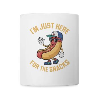 Football - Lustig Je suis juste là pour les collations - Mug blanc - blanc - Devant