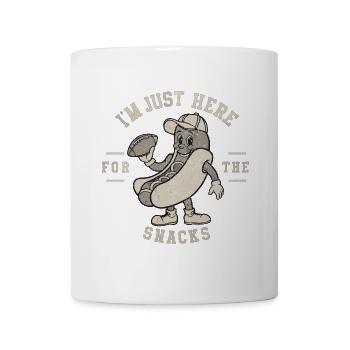 Football - Lustig Je suis juste là pour les collations - Mug blanc - blanc - Devant