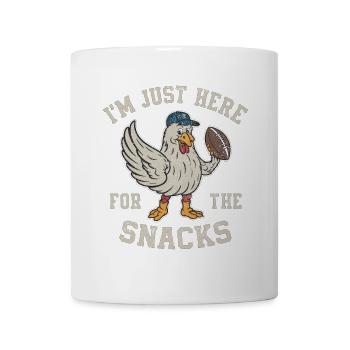 Football - Lustig Je suis juste là pour les collations - Mug blanc - blanc - Devant