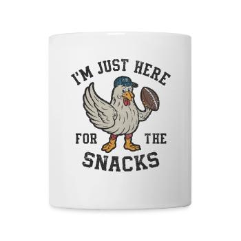Football - Lustig Je suis juste là pour les collations - Mug blanc - blanc - Devant