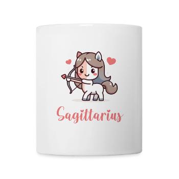 Süße Sagittarius Sternzeichen Astrologie Geschenk - Tasse - Weiß - Vorne