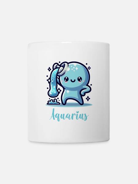 Süße Aquarius Sternzeichen Astrologie - Tasse - Weiß