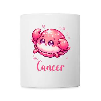 Doux Cancer Zodiaque Astrologie Cadeau - Mug blanc - blanc - Devant