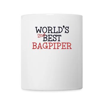 World's Second Best Bagpiper Blowpipe Player - Mug - white - Front