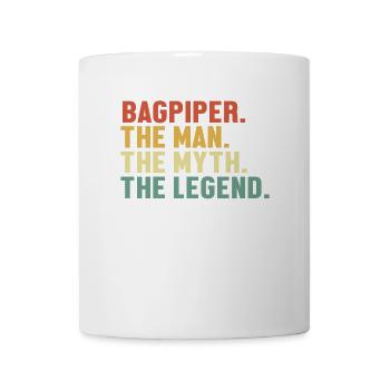 Bagpiper Man Myth Legend Great Highland Sarbacane - Mug blanc - blanc - Devant