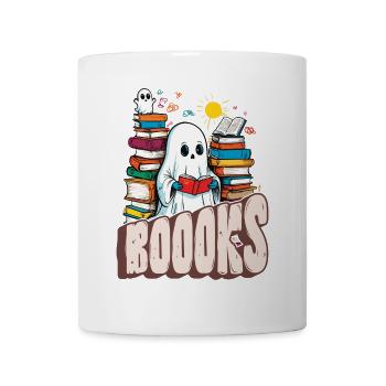 gruNiedliches Buchliebhaber Gespenst Lustiger Spru - Tasse - Weiß - Vorne