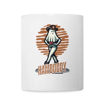 cowboy fille fantôme drôle jeu de mots disant - Mug blanc - blanc - Devant