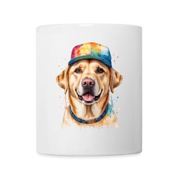 Labrador Retriever Snapback Cap Dog Design Print - Mug - white - Front