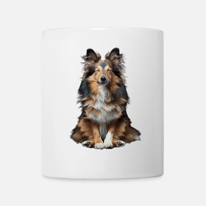 Chien de berger Shetland - Mug blanc - blanc