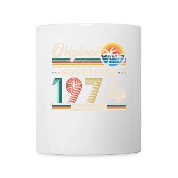 November 1974 Vintage Retro Geburtstagsgeschenk - Tasse - Weiß - Vorne
