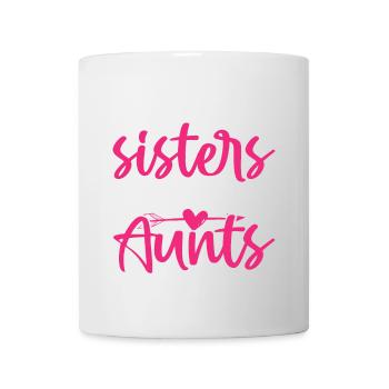 Sisters Best Aunts Baby Pregnancy Announcement - Tasse - Weiß - Vorne