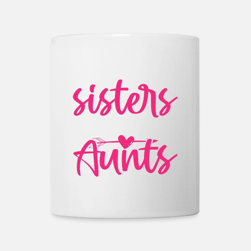 Sisters, Meilleures Tantes, Bébé, Annonce de grossesse - Mug blanc - blanc