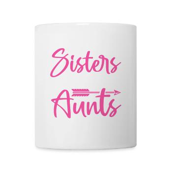 Sisters Best Aunts Baby Pregnancy Announcement - Tasse - Weiß - Vorne