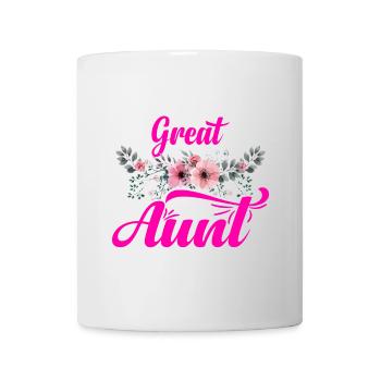 Soon to Be Great Aunt Floral Arrow Family Reveal - Tasse - Weiß - Vorne