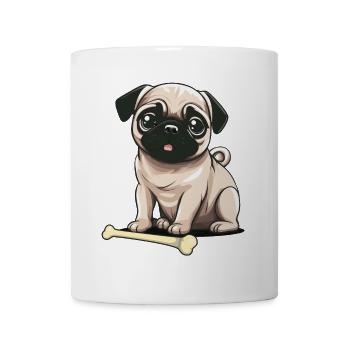 Knochen Hund Hunde Haustiere Haustier Kinder - Tasse - Weiß - Vorne