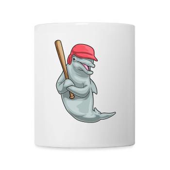 Batte de baseball Dolphin - Mug blanc - blanc - Devant