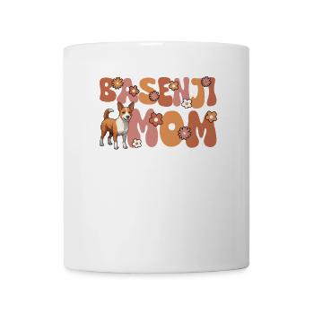Basenji Groovy Basenji Maman - Mug blanc - blanc - Devant