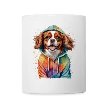 Cavalier King Charles Spaniel Sweat à capuche imprimé chien - Mug blanc - blanc - Devant