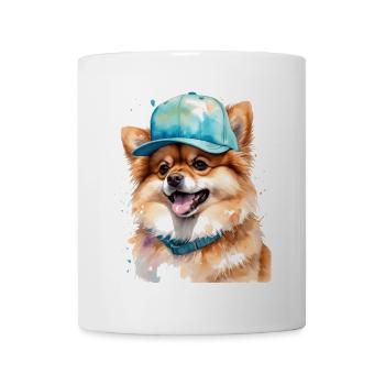 Pomeranian Pomeranian Snapback Cap Dog Print - Mug - white - Front