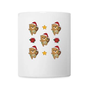Beaver Christmas Winter Animals Beaver - Mug - white - Front
