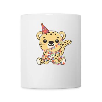 Léopard Anniversaire pour les enfants Un anniversaire - Mug blanc - blanc - Devant