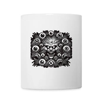 Gloomy Eyes Creepy Halloween Design - Mug - white - Front