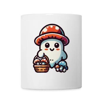 Pilzliebhaber Gespenst Pilze Sammler Geist - Tasse - Weiß - Vorne