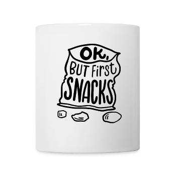 Snack Feinschmecker Essensliebhaber - Tasse - Weiß - Vorne