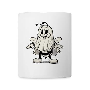 aFunny Bee Ghost Cute Ghost Bee - Mug - white - Front