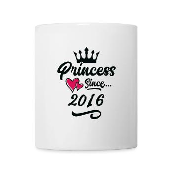 2016 Prinzessin Geburtstag - Tasse - Weiß - Vorne