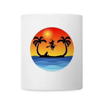 Hexe auf der Insel - Tasse - Weiß - Vorne