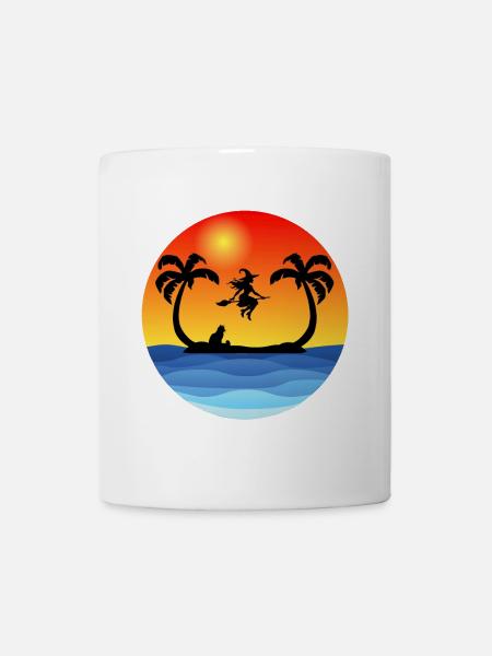 Hexe auf der Insel - Tasse - Weiß