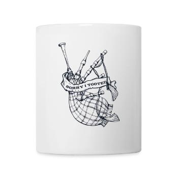 Désolé, j’ai pris des leçons de cornemuse Blowpipe Player - Mug blanc - blanc - Devant