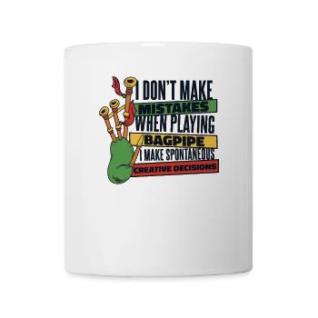 Ich mache keine Fehler beim Blasrohrspielen - Tasse - Weiß - Vorne