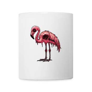Flamingo Halloween Bande dessinée drôle - Mug blanc - blanc - Devant