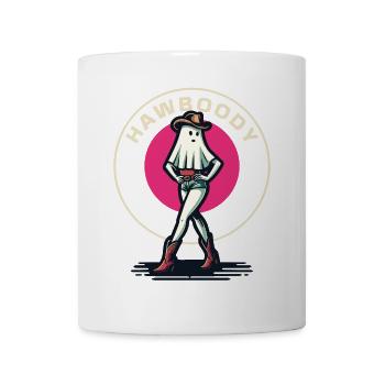 Cowboy Girl Ghost Funny Pun Saying - Mug - white - Front