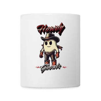 Drôle de cow-boy fantôme accueille les hommes fantômes - Mug blanc - blanc - Devant