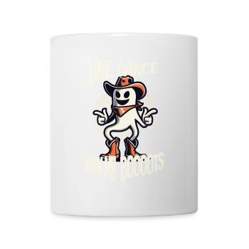Cowboy Mit Boots Line Dance Gespenst - Tasse - Weiß - Vorne