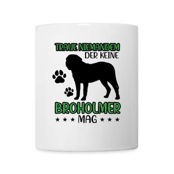 Broholmer trusts no one Broholmer - Mug - white - Front