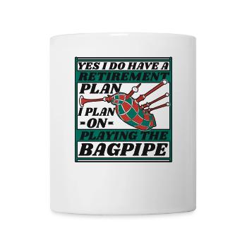 Ich habe einen Altersvorsorgeplan Blasrohr Großartig - Tasse - Weiß - Vorne