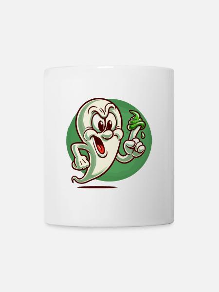 Lustiger Popel Geist Retro Cartoon Stil Booger - Tasse - Weiß