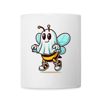Lustiges Bienen Gespenst Niedliche Geister Biene - Tasse - Weiß - Vorne