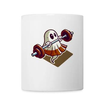 Bodybuilding Ghost Funny Gym Ghost - Mug - white - Front