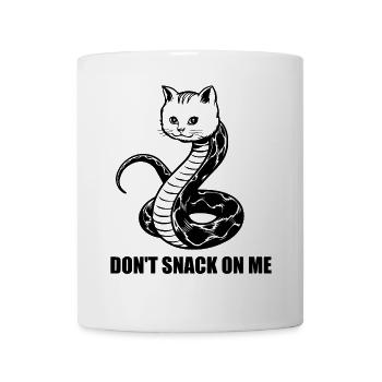 Don't Snack on Me Humor & Funny Cat Lover - Mug blanc - blanc - Devant