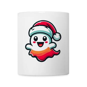 Cute Christmas Ghost Scary - Mug - white - Front