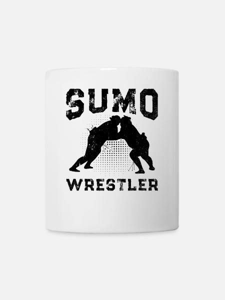 Lutteur de sumo Lutte de sumo Combattant de sumo - Mug blanc - blanc