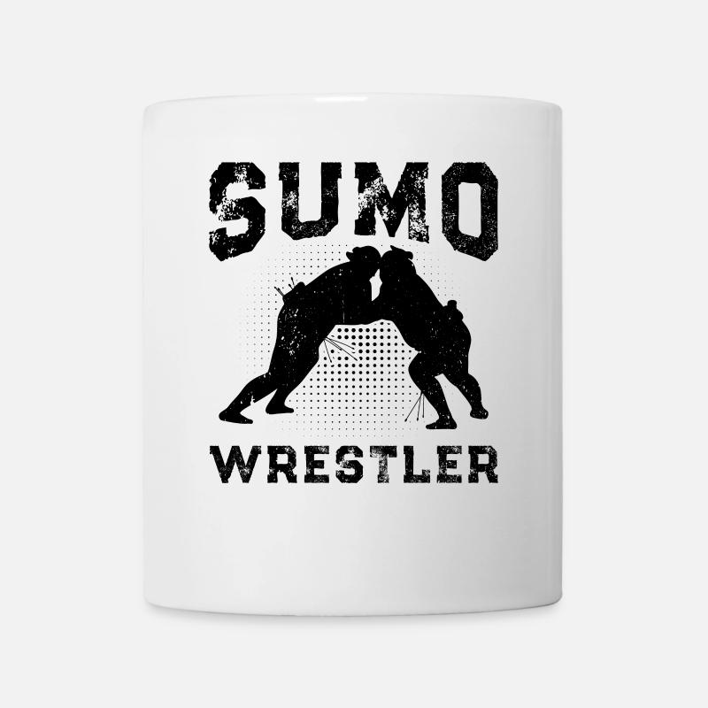 Lutteur de sumo Lutte de sumo Combattant de sumo - Mug blanc - blanc