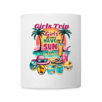 Girls Trip Sonnenstrand Vibes - Tasse - Weiß - Vorne