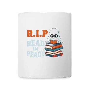 Cute Book Lover Ghost Funny Saying - Mug - white - Front