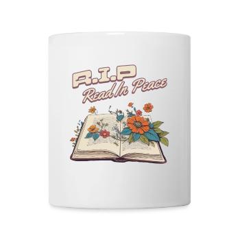 Drôle d’amateur de livres Design Lecture en paix - Mug blanc - blanc - Devant